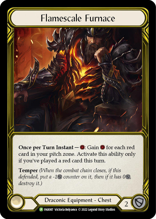 Flamescale Furnace (Golden) [FAB087] (Promo)  Cold Foil-1