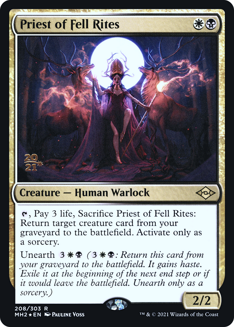 Priest of Fell Rites [Modern Horizons 2 Prerelease Promos]-1