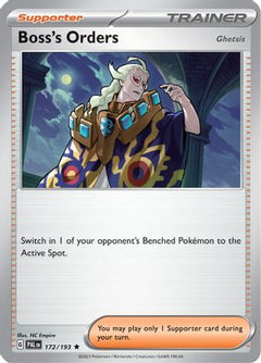 Boss's Orders (172/193) (Theme Deck Exclusive) [Scarlet & Violet: Paldea Evolved]-1
