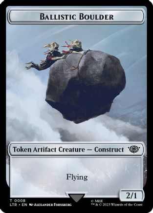 Ballistic Boulder // Food Token (09) Double-Sided Token [The Lord of the Rings: Tales of Middle-Earth Tokens]-3