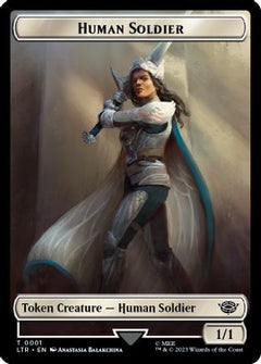Food (10) // Human Soldier (01) Double-Sided Token [The Lord of the Rings: Tales of Middle-Earth Tokens]-3