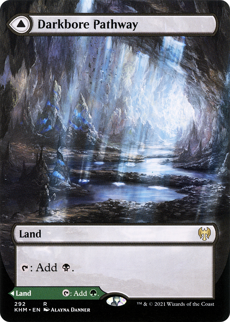 Darkbore Pathway // Slitherbore Pathway (Borderless Alternate Art) [Kaldheim]-3