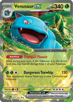 Venusaur ex (003/165) [Scarlet & Violet 151]-1