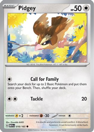 Pidgey (016/165) [Scarlet & Violet 151]-1