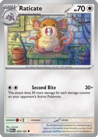 Raticate (020/165) [Scarlet & Violet 151]-1