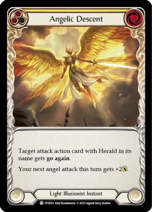 Angelic Descent (Yellow) [DTD033] (Dusk Till Dawn)  Rainbow Foil-1