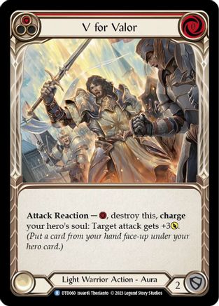 V for Valor (Red) [DTD060] (Dusk Till Dawn)  Rainbow Foil-1
