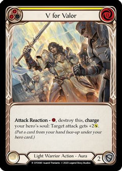 V for Valor (Yellow) [DTD061] (Dusk Till Dawn)  Rainbow Foil-1