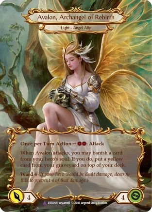 Figment of Rebirth // Avalon, Archangel of Rebirth (Marvel) [DTD009] (Dusk Till Dawn)  Cold Foil-3