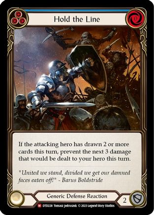 Hold the Line [DTD228] (Dusk Till Dawn)  Rainbow Foil-1