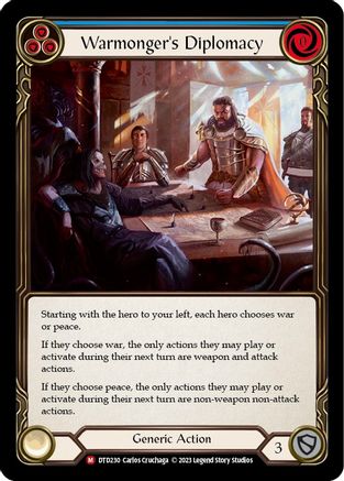 Warmonger's Diplomacy [DTD230] (Dusk Till Dawn)  Rainbow Foil-1
