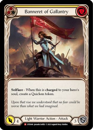 Banneret of Gallantry [DTD049] (Dusk Till Dawn)  Rainbow Foil-1