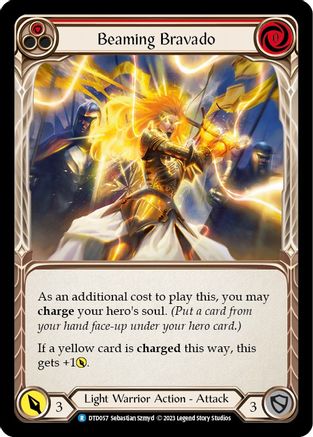 Beaming Bravado (Red) [DTD057] (Dusk Till Dawn)  Rainbow Foil-3