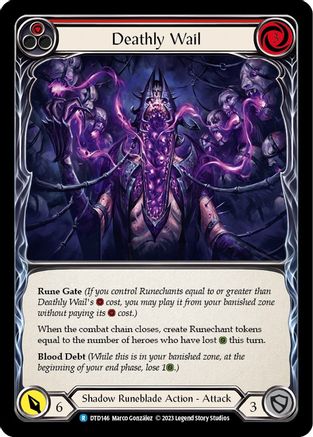 Deathly Wail (Red) [DTD146] (Dusk Till Dawn)  Rainbow Foil-1