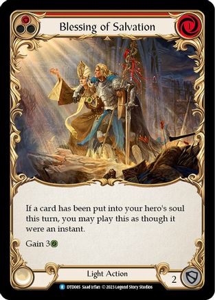 Blessing of Salvation (Red) [DTD085] (Dusk Till Dawn)  Rainbow Foil-3