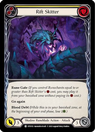 Rift Skitter (Yellow) [DTD153] (Dusk Till Dawn)  Rainbow Foil