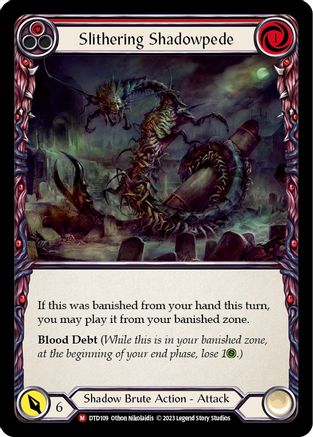 Slithering Shadowpede [DTD109] (Dusk Till Dawn)  Rainbow Foil-1