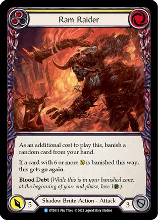 Ram Raider (Yellow) [DTD113] (Dusk Till Dawn)  Rainbow Foil-3