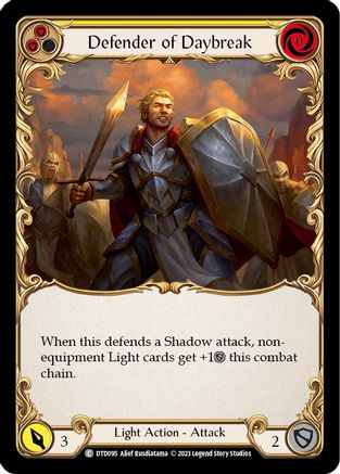 Defender of Daybreak (Yellow) [DTD095] (Dusk Till Dawn)-1