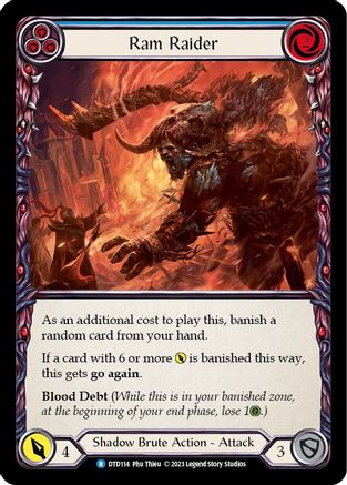 Ram Raider (Blue) [DTD114] (Dusk Till Dawn)  Rainbow Foil-3