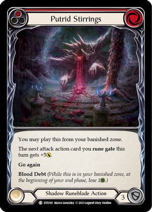 Putrid Stirrings (Red) [DTD161] (Dusk Till Dawn)  Rainbow Foil-3