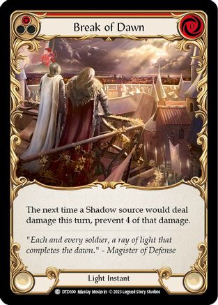 Break of Dawn (Red) [DTD100] (Dusk Till Dawn)  Rainbow Foil-1