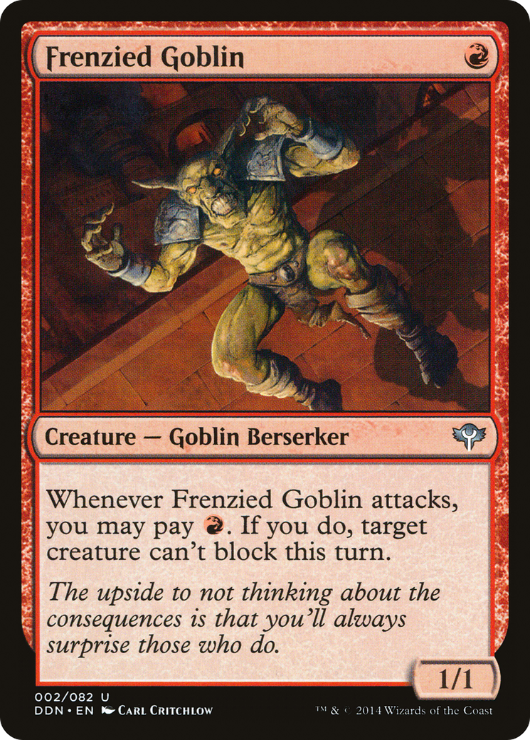 Frenzied Goblin [Duel Decks: Speed vs. Cunning]-1