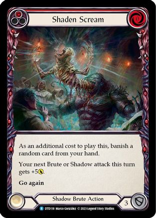Shaden Scream (Red) [DTD118] (Dusk Till Dawn)  Rainbow Foil-3