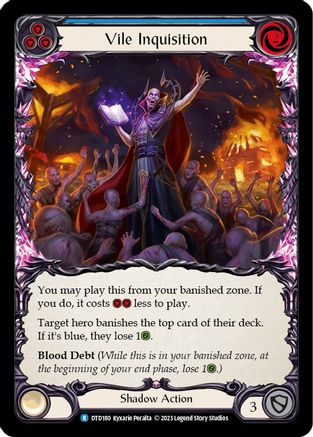 Vile Inquisition (Blue) [DTD180] (Dusk Till Dawn)  Rainbow Foil-1