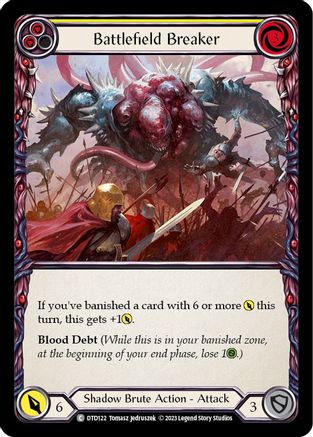 Battlefield Breaker (Yellow) [DTD122] (Dusk Till Dawn)  Rainbow Foil-1