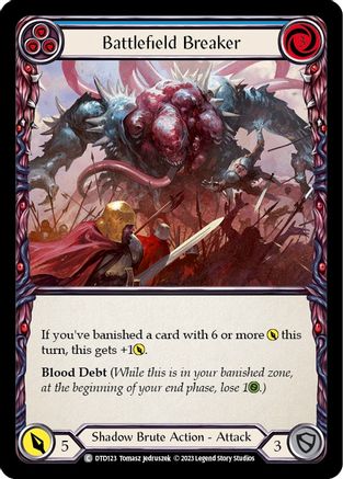 Battlefield Breaker (Blue) [DTD123] (Dusk Till Dawn)  Rainbow Foil-1