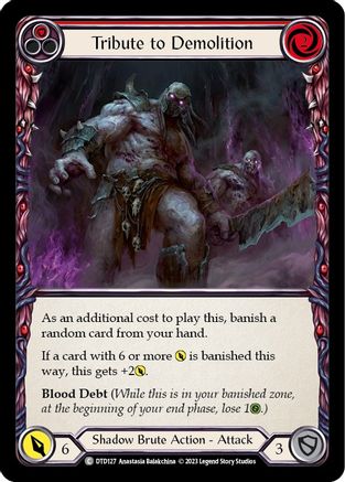 Tribute to Demolition (Red) [DTD127] (Dusk Till Dawn)  Rainbow Foil-1