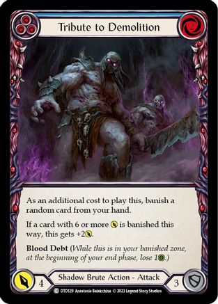 Tribute to Demolition (Blue) [DTD129] (Dusk Till Dawn)  Rainbow Foil-3