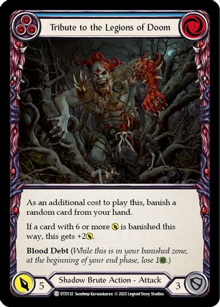 Tribute to the Legions of Doom (Blue) [DTD132] (Dusk Till Dawn)  Rainbow Foil-1