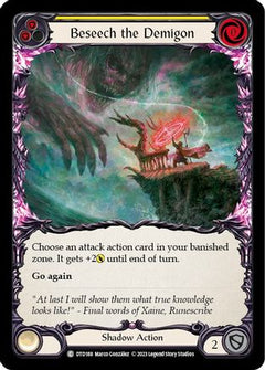 Beseech the Demigon (Yellow) [DTD188] (Dusk Till Dawn)  Rainbow Foil-1