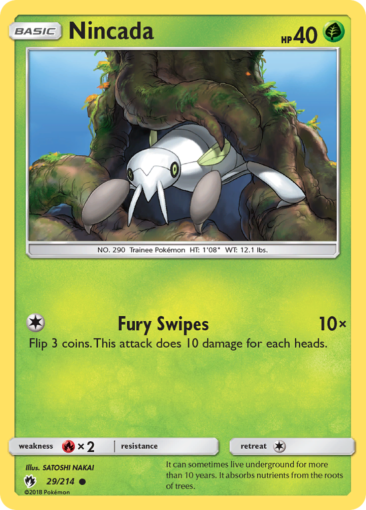 Nincada (29/214) [Sun & Moon: Lost Thunder]-1