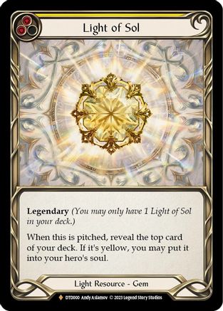 Light of Sol [DTD000] (Dusk Till Dawn)  Cold Foil-1