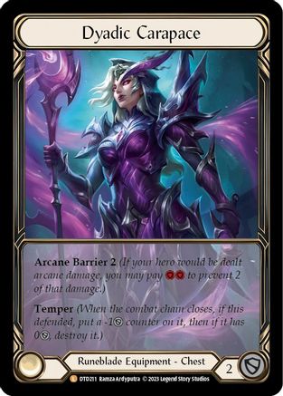 Dyadic Carapace (Extended Art) [DTD211] (Dusk Till Dawn)  Cold Foil-1
