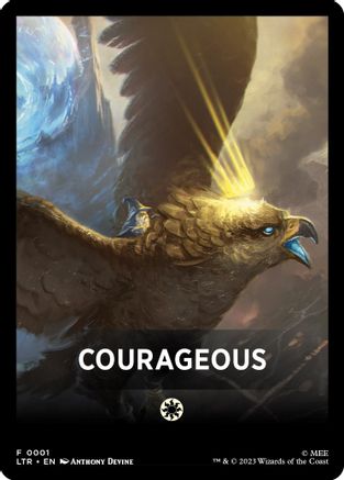 Courageous Theme Card [The Lord of the Rings: Tales of Middle-Earth Tokens]-1