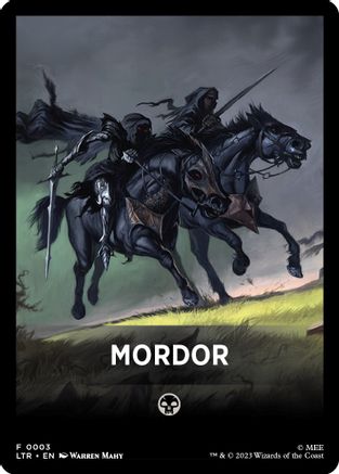 Mordor Theme Card [The Lord of the Rings: Tales of Middle-Earth Tokens]-1