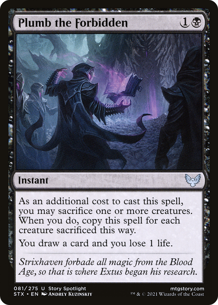 Plumb the Forbidden [Strixhaven: School of Mages]-1