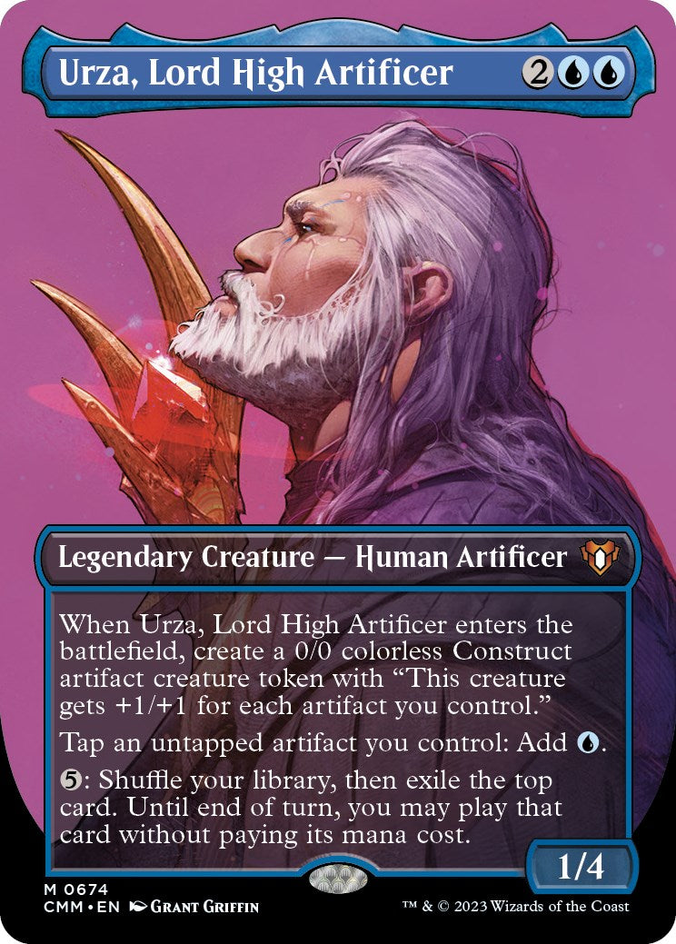 Urza, Lord High Artificer (Borderless Profile) [Commander Masters]-1