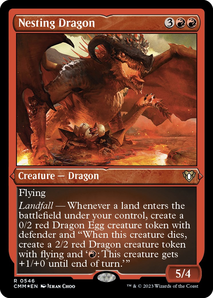 Nesting Dragon (Foil Etched) [Commander Masters]-1