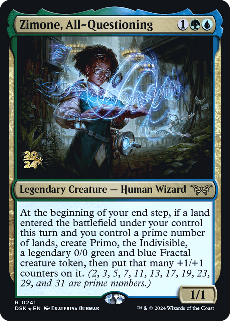 Zimone, All-Questioning (PRE-241) - Duskmourn: House of Horror Promos Foil-1