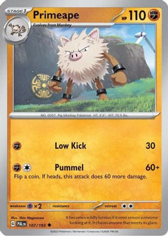 Primeape (107/193) (Cosmos Holo) [Scarlet & Violet: Paldea Evolved]-1