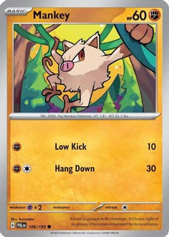 Mankey (106/193) (Cosmos Holo) [Scarlet & Violet: Paldea Evolved]-1