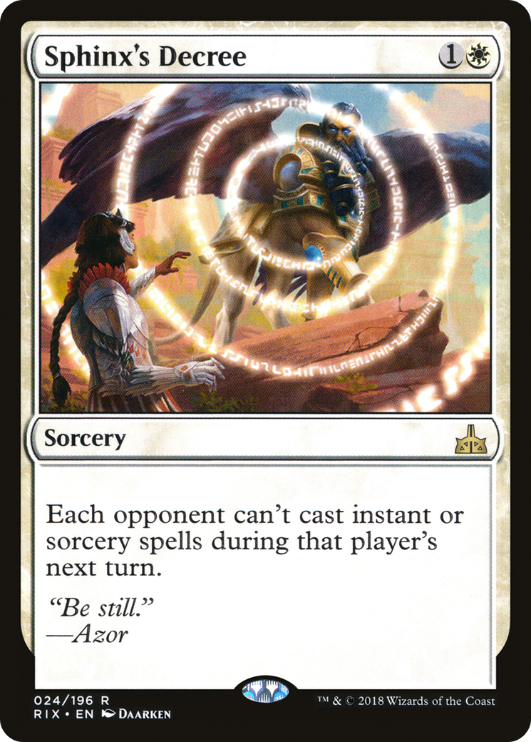 Sphinx's Decree [Rivals of Ixalan]-1