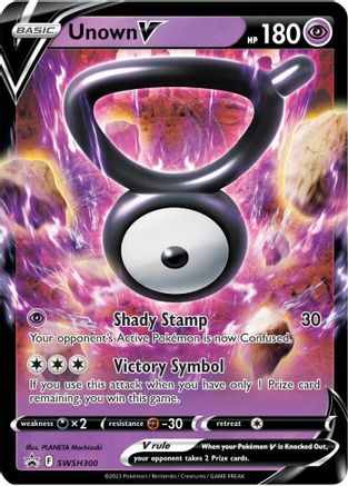 Unown V (SWSH300) [Sword & Shield: Black Star Promos]-1