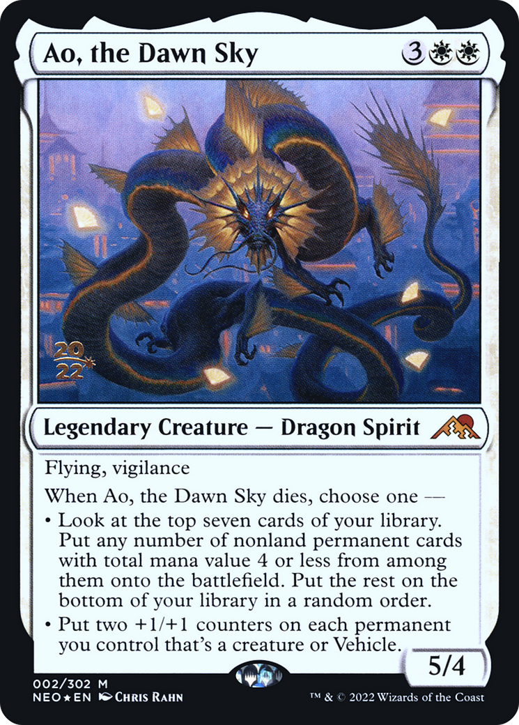 Ao, the Dawn Sky [Kamigawa: Neon Dynasty Prerelease Promos]-1