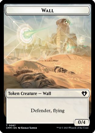 Wall // Kor Ally Double-Sided Token (CMM-67 // 64) - Commander Masters-1
